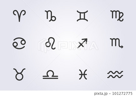 set of zodiac signs vector illustrtaion design 101272775