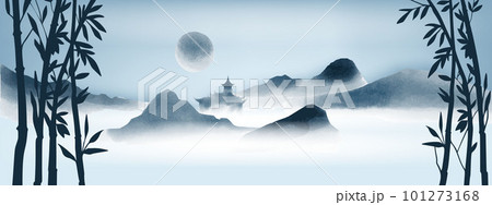 Minimal mountain landscape Minimal mountain landscape 101273168