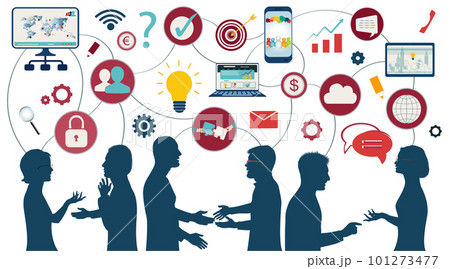 Sharing ideas and technology for the future. Connection and exchange of ideas - data or questions. Communication and network between people. Upload and download data. Mind Map. Network teamwork Sharing ideas and technology for the future. Connection and exchange of ideas - data or questions. Communication and network between people. Upload and download data. Mind Map. Network teamwork 101273477