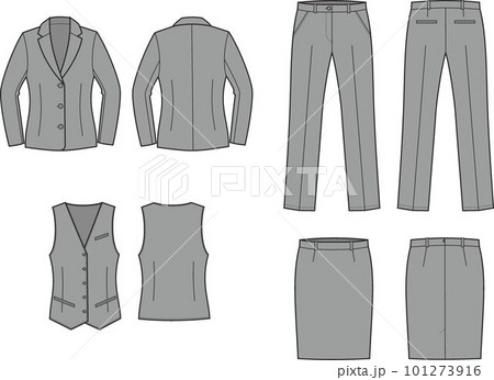 Set of womans business clothes. Set of womans business clothes. 101273916
