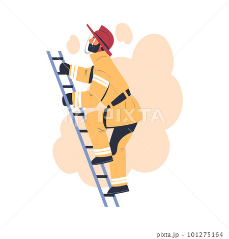 firefighter ladder clipart