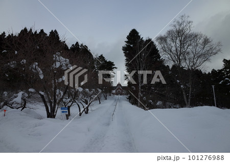 雪景色のトラピスト修道院_渡島当別 雪景色のトラピスト修道院_渡島当別 101276988