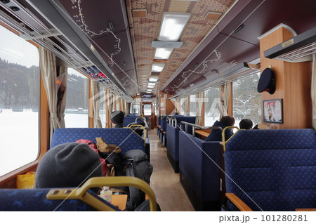 秋田内陸縦貫鉄道 観光列車笑EMI 秋田内陸縦貫鉄道 観光列車笑EMI 101280281