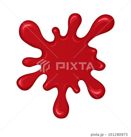 Vector blood splash or drop. 101280973