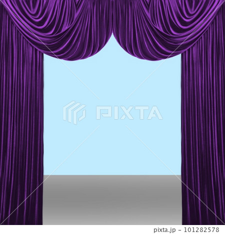 open stage curtains