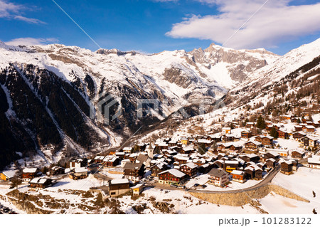 Townscape of Bellwald, Switzerland 101283122