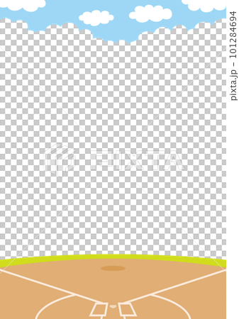 2名さま　A4サイズ　額縁なし　コピーあり　野球場背景 2名さまA4サイズ額縁なしコピーあり野球場背景