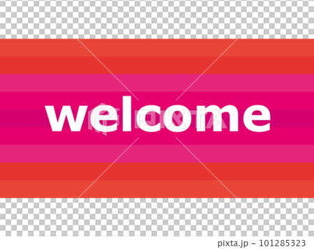ウェルカム welcome ボーダー パステルカラー ウェルカム welcome ボーダー パステルカラー 101285323