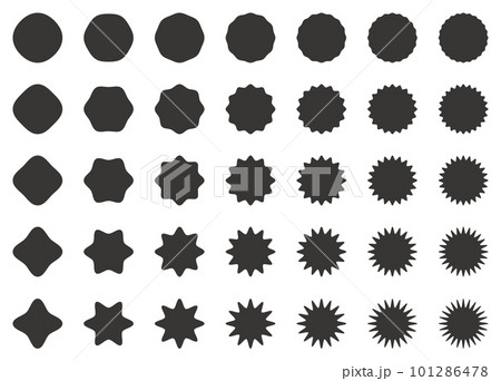ジグザグ･ギザギザセット　黒 101286478