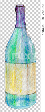 赤ワインと白ワイン　水彩イラスト 101286968