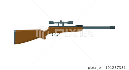 Hunting Rifle. Shooting sport vector illustration. Rifle with a sight Hunting Rifle. Shooting sport vector illustration. Rifle with a sight 101287381