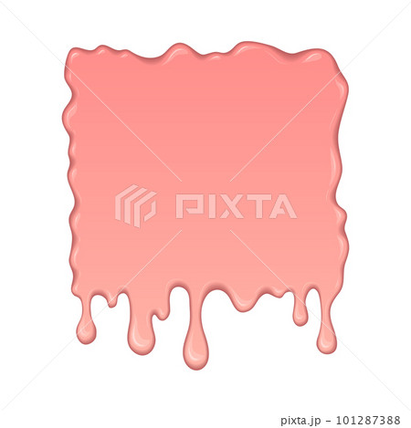 Splash of pink sweet bubble gum. Banner with bubblegum burst. Funny cartoon design. Abstract vector illustration with spot or blob isolated on white background. Splash of pink sweet bubble gum. Banner with bubblegum burst. Funny cartoon design. Abstract vector illustration with spot or blob isolated on white background. 101287388