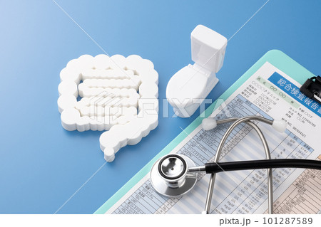 医療イメージ写真 腸 聴診器 トイレ 血液検査 医療イメージ写真 腸 聴診器 トイレ 血液検査 101287589