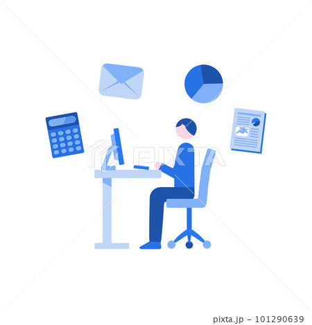 仕事をする男性 101290639