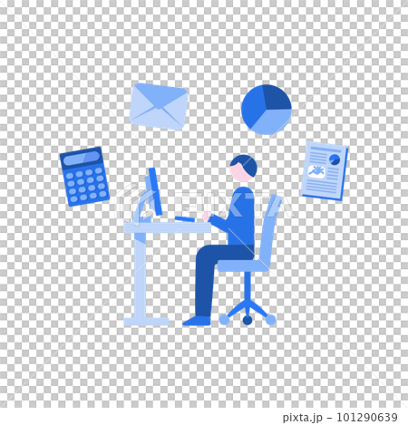 仕事をする男性 101290639
