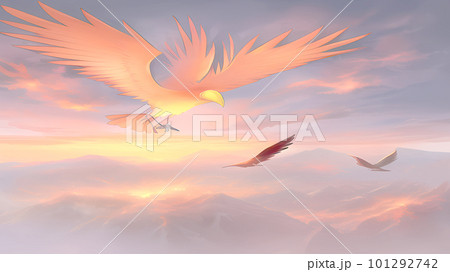 火の鳥イメージ背景9 火の鳥イメージ背景9 101292742