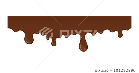 Melted chocolate drip. 101292896