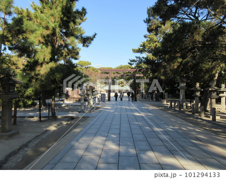えびす宮総本社 西宮神社(西宮えびす神社) 開門神事福男で有名 参道 兵庫県西宮市 えびす宮総本社 西宮神社(西宮えびす神社) 開門神事福男で有名 参道 兵庫県西宮市 101294133