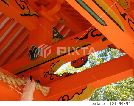 えびす宮総本社 西宮神社(西宮えびす神社) 開門神事福男で有名 表大門(赤門)見上げ 兵庫県西宮市 えびす宮総本社 西宮神社(西宮えびす神社) 開門神事福男で有名 表大門(赤門)見上げ 兵庫県西宮市 101294394