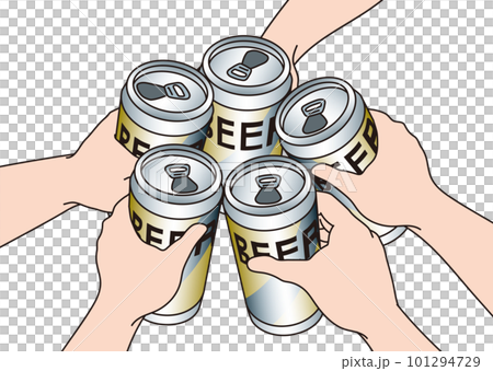 缶ビールで乾杯 缶ビールで乾杯 101294729