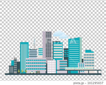 都会の中心にある都市のイラスト 101295837