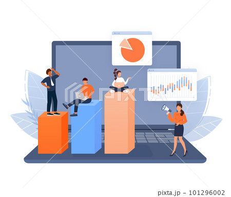 Business team walking success ladder or steps banner, web page. Flat design concept of business analysis and planning, increase profits, business growth Business team walking success ladder or steps banner, web page. Flat design concept of business analysis and planning, increase profits, business growth 101296002