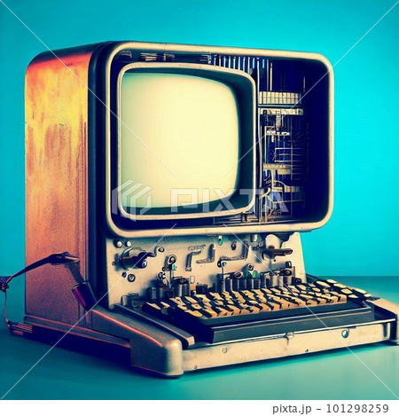 【AI生成】古いコンピュータ（Old Computer 010） 101298259