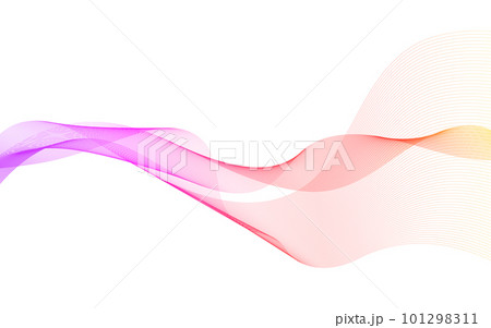 流れるような抽象的な波の背景イメージ素材 101298311