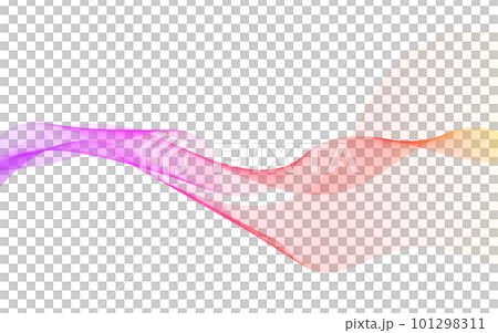 流れるような抽象的な波の背景イメージ素材 101298311