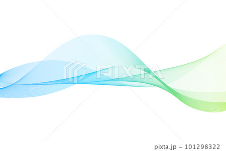 流れるような抽象的な波の背景イメージ素材 101298322