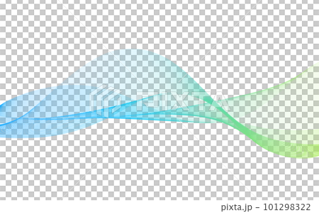 流れるような抽象的な波の背景イメージ素材 101298322