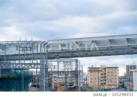 大阪府枚方市の新名神高速道路の建設現場 大阪府枚方市の新名神高速道路の建設現場 101299355