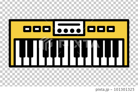 音楽、シンプルなキーボードのアイコン(キーボーディスト) 音楽、シンプルなキーボードのアイコン(キーボーディスト) 101301325