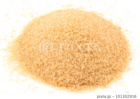 Crystals cane sugar isolated on white Crystals cane sugar isolated on white 101302916