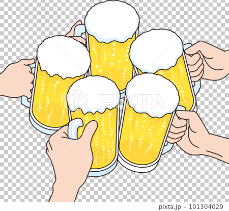 插圖吐司配啤酒 101304029
