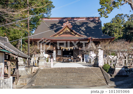 見付天神　矢奈比賣神社　拝殿 101305066