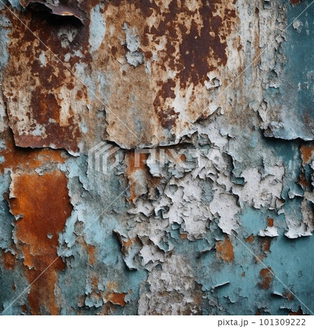 Old rusty metal background with cracked paint. Old rusty metal background with cracked paint. 101309222