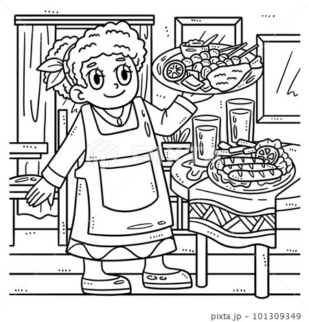 80+ Thousand Coloring Pages Food Royalty-Free Images, Stock Photos