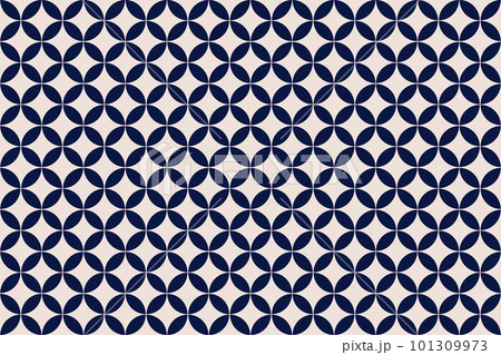 日本風伝統模様イラスト背景☆七宝模様☆ 日本風伝統模様イラスト背景☆七宝模様☆ 101309973