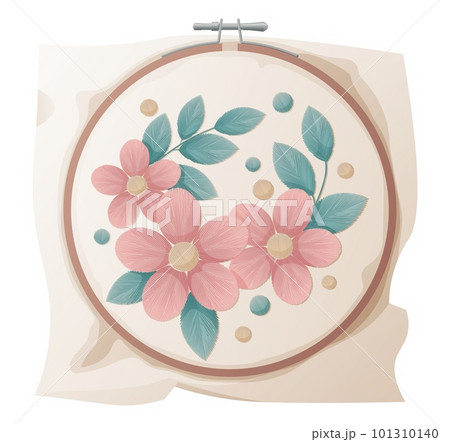 Hoop for embroidery. Hobbies, embroidery, sewing workshop, needlework. 101310140