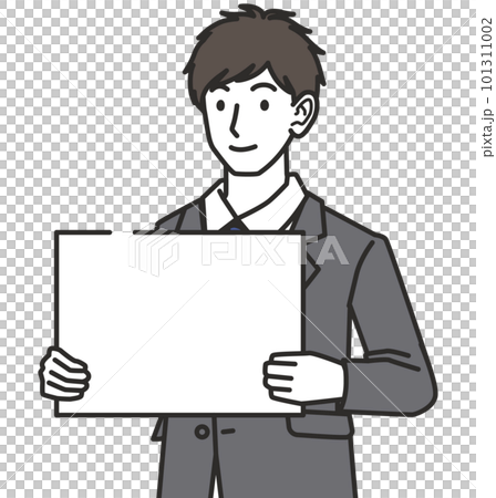 拿著板的西裝的人 101311002