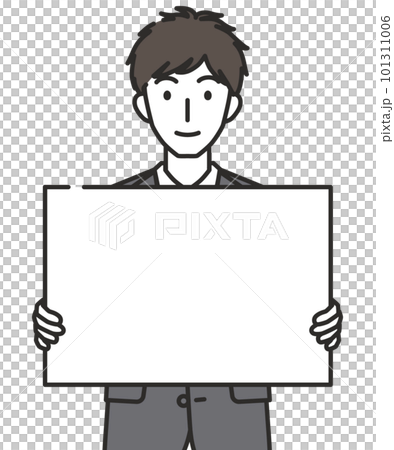 拿著板的西裝的人 101311006