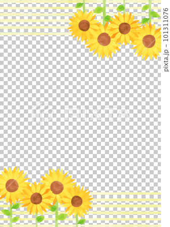 溫馨的手繪向日葵背景 101311076