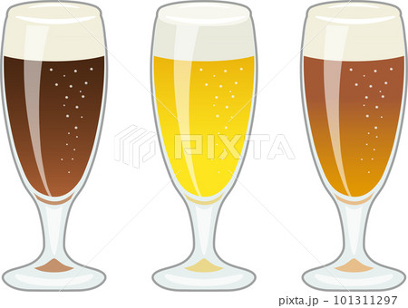 グラスのビールセット 101311297