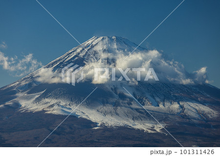 日本 神奈川県足柄下郡箱根町の大涌谷から見える富士山 日本 神奈川県足柄下郡箱根町の大涌谷から見える富士山 101311426