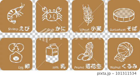 8 Major Allergens Food Allergies 101311534