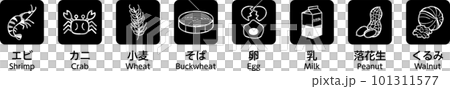 8大アレルゲン　食物アレルギー　アレルギー　アレルギー表示　8品 101311577