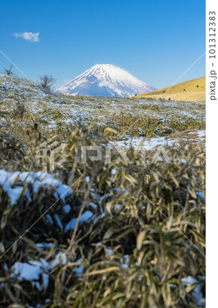 日本 神奈川県足柄下郡箱根町の駒ヶ岳山頂から見える富士山 日本 神奈川県足柄下郡箱根町の駒ヶ岳山頂から見える富士山 101312383