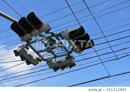 四方向の信号機、イメージ 四方向の信号機、イメージ 101312905