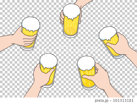 Glass beer toast 101313181